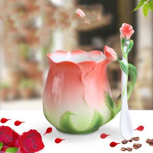 Elegant Rose Tea Cup