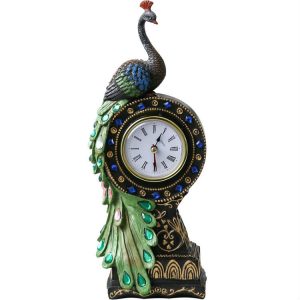 Peacock Antique Seat Clock
