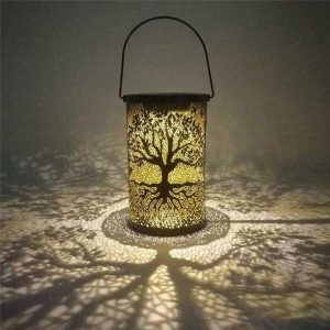 Garden Iron Solar Lamp