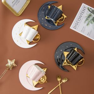 Star And Moon Saucer Set